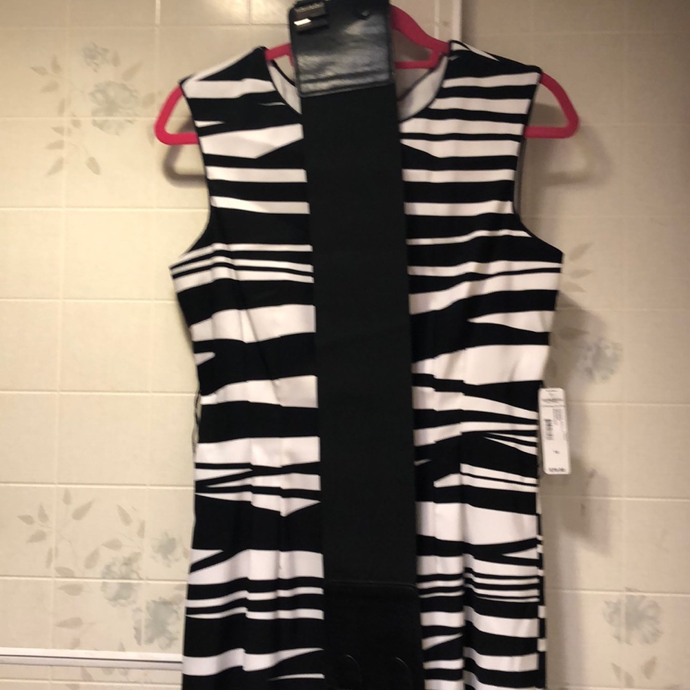 Bisou Bisou Black and White Dress